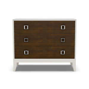 Details Three Drawer Large Nightstand