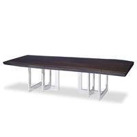 72" Guan Slab Cocktail - Polished Nickel Base