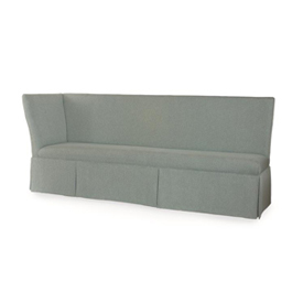Layla 81" to 96" Skirted LAF Corner Banquette