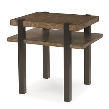 Mesa Spring Lamp Table - Napa Cerused/Melange