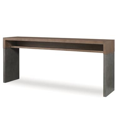 Casa Bella Curved Front Console - Timber Grey