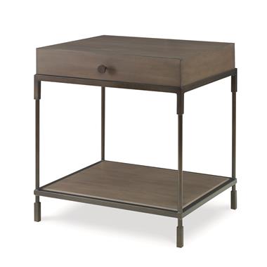 Westport End Table-Mink Grey