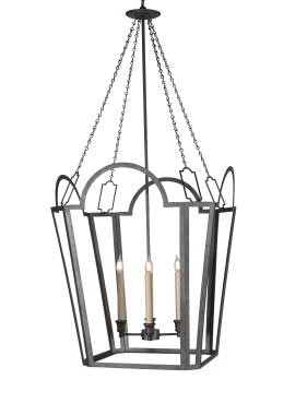Pavilion Lantern - Natural Steel