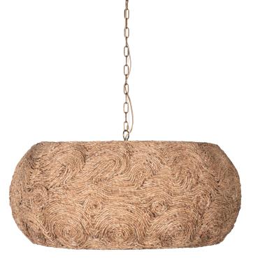 Selene Large Round Drum Pendant